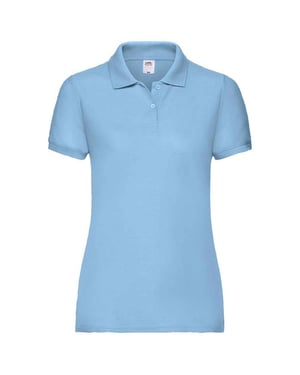 Fruit of the Loom Dames/dames Dame Fit Piqué Polo Shirt (Hemelsblauw)