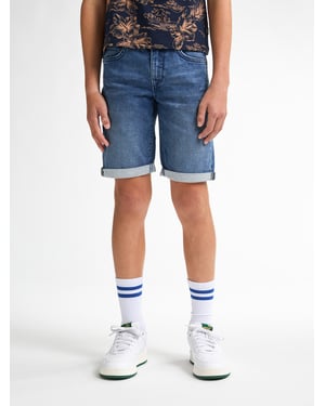 Petrol Industries - Jongens Jackson Stretch Denim Short Valencia - Blauw