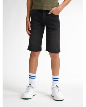 Petrol Industries - Jongens Jackson Stretch Denim Short Valencia - Zwart