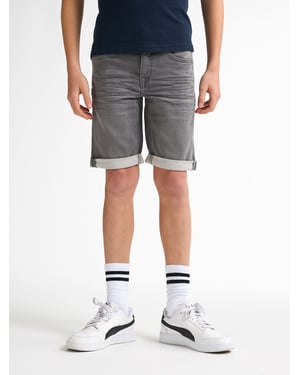 Petrol Industries - Jongens Jackson Stretch Denim Short Valencia - Grijs