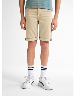 Petrol Industries - Jongens Jackson Gekleurde Denim Short Nautica - Bruin