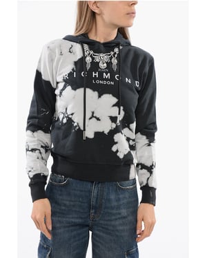 HIMEJI Hoodie Sweatshirt med Juvelapplikation i Svart
