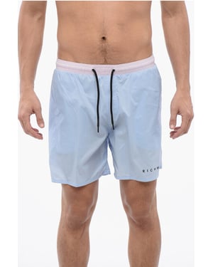 Tvåfärgad boxershorts i blå, rosa