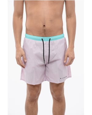 Tvåfärgad boxershorts i Azzurro, Rosa