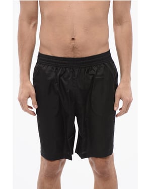 Mönstrade SURFER badshorts i svart