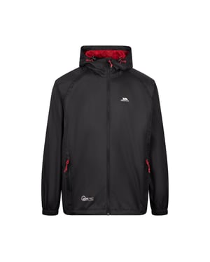 Trespass Unisex Adult Qikpac Waterproof Jacket (Black/Red)