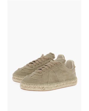 MM22 Låga Sneakers i Bomull med Jutesula i Grönt