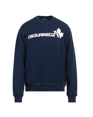 Dsquared2 Bold Maple Leaf Logo Navy Blue Sweatshirt