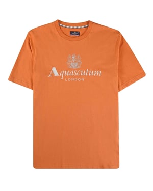 Aquascutum Active Stor Logo Orange T-shirt