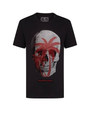 Philipp Plein Large Skull Motif Black T-Shirt