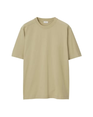 Burberry Oversize Crewneck Neutraal Beige T-shirt