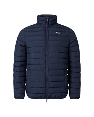Aquascutum Active 100GR Mock Neck marineblauwe jas