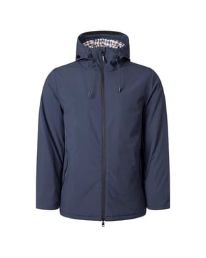 Aquascutum Active Marinblå Shell Mid Parka Jacka