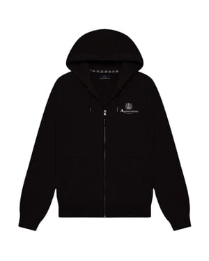 Aquascutum Active Liten Logo Hel Dragkedja Svart Hoodie