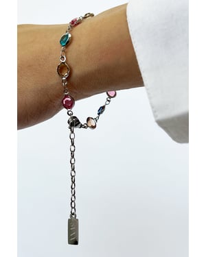 Round Multicolour Crystal Bracelet