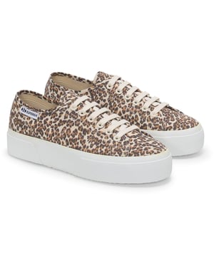 Superga 2740 Leopard Print Canvas Damesluipaard Sneakers