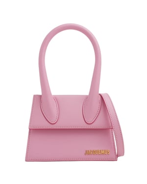 Jacquemus Le Chiquito Moyen lichtroze tas