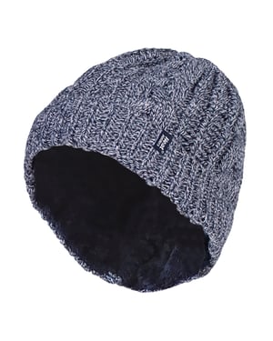 Dam Kabel Vändbar Varm Termisk Beanie Hat