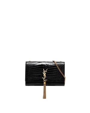 Saint Laurent Kate Medium Tassel Krokodillenleer met Kwastje