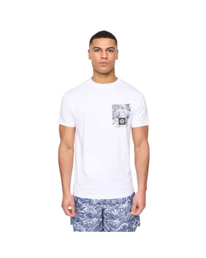 Henleys Heren Henwave T-Shirt (Optisch Wit)