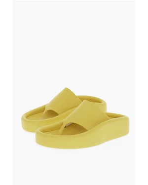 MM6 Thong-sandaler i konstläder i gult