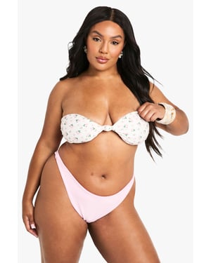 Plus Swimwear Essentials Thong Bikini Bottoms
