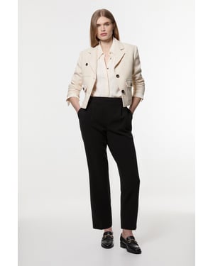 Compact Stretch Essential Tailored High Waist Slim Leg Trouser
