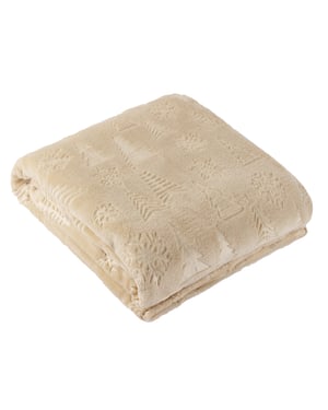 Furn Festive Time Embossed Fleece Throw