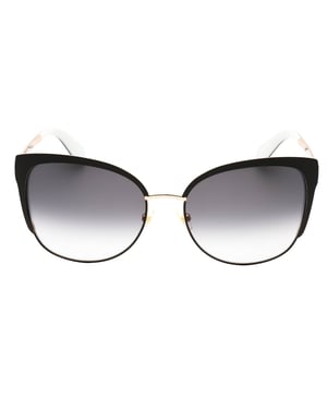 Kate Spade Genice Zwart Goud Montuur Grijze Gradiënt Lens Zonnebril