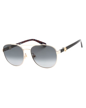 Kate Spade Raglan zonnebril met gouden montuur en grijze glazen