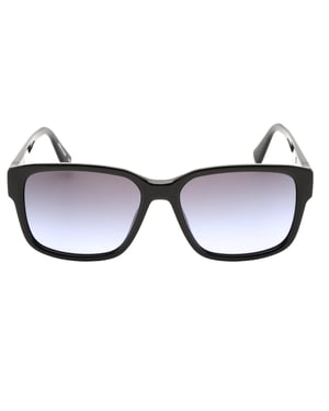 Calvin Klein Black Framed Grey Violet Gradient Lensed Sunglasses