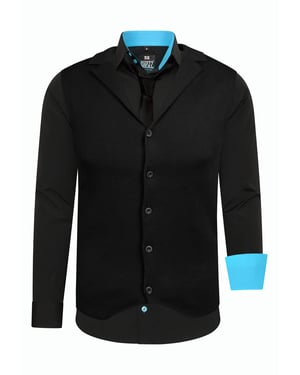 Set van 3 overhemden met vest en stropdas
