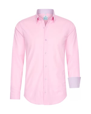 Pastelkleurig overhemd S - 6XL Slim Fit Katoenen stretch
