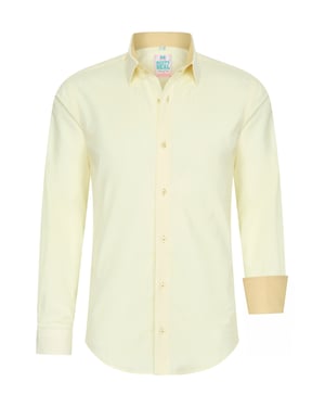Pastelkleurig overhemd S - 6XL Slim Fit Katoenen stretch