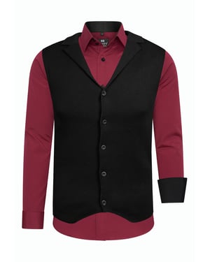 Shirt met vest set van 2