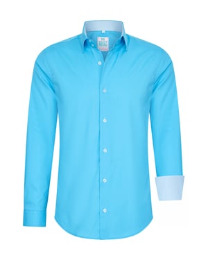 Pastelkleurig overhemd S - 6XL Slim Fit Katoenen stretch