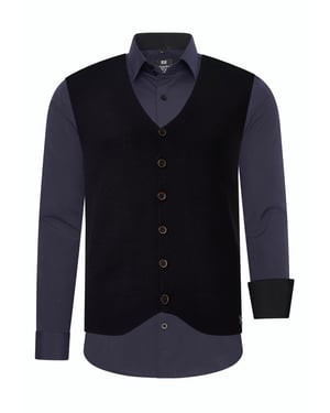 Shirt met vest set van 2