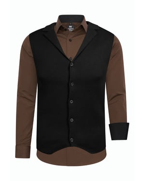Shirt met vest set van 2
