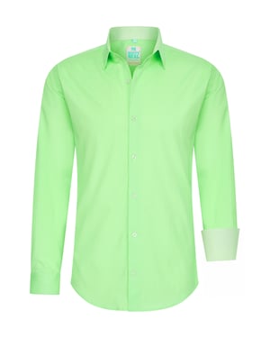 Pastelkleurig overhemd S - 6XL Slim Fit Katoenen stretch