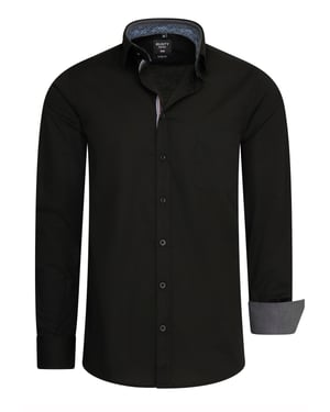 Casual business overhemd met contrasterend design