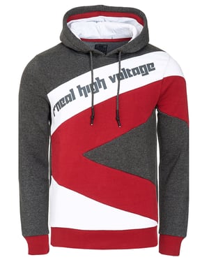 Hoodie met contrasterende kleurblokken