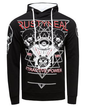 Sweatshirt met rockerprint