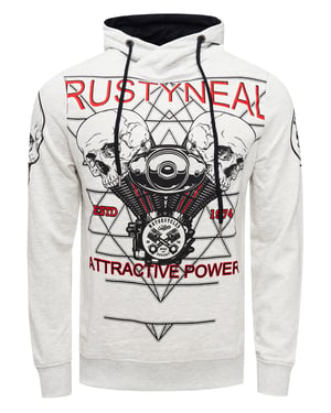 Sweatshirt met rockerprint