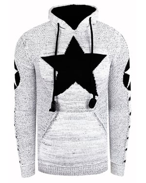 Grof gebreide hoodie