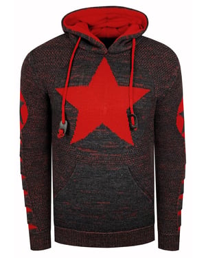 Grof gebreide hoodie
