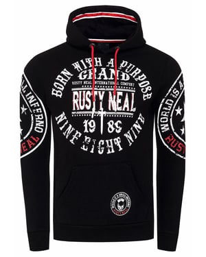 Streetwear trui met capuchon en prints