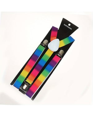 Rainbow Vertical Stripe Braces