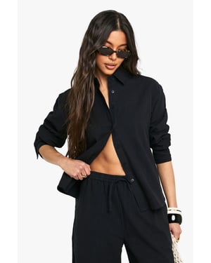 Linen Look Oversized Shirt