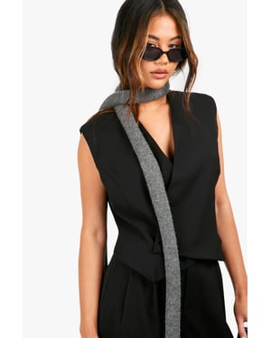 Asymmetric Button Front Waistcoat