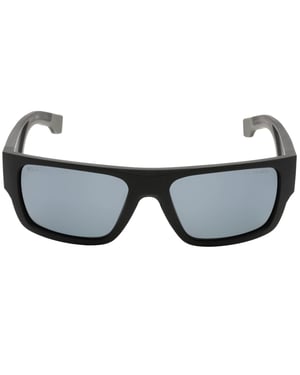 Hugo Boss Grijze Gepolariseerde HC OL Lens Matte Zwarte Zonnebril